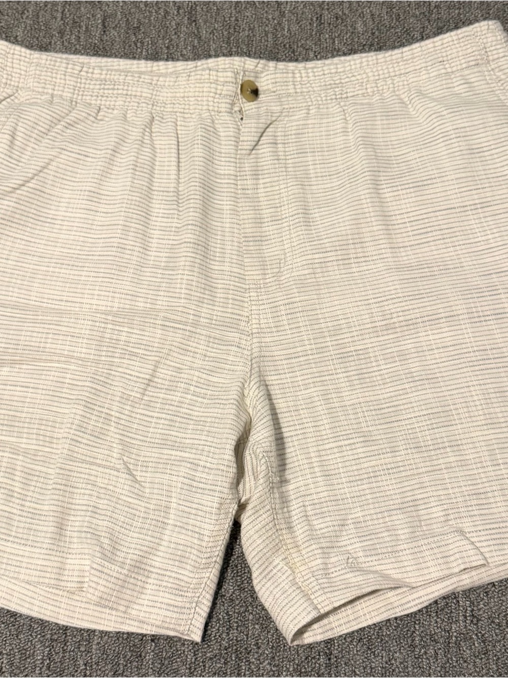 Ben Sherman Cream Striped Men's Shorts
